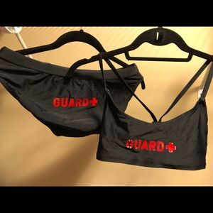 Lifeguard two piece, black